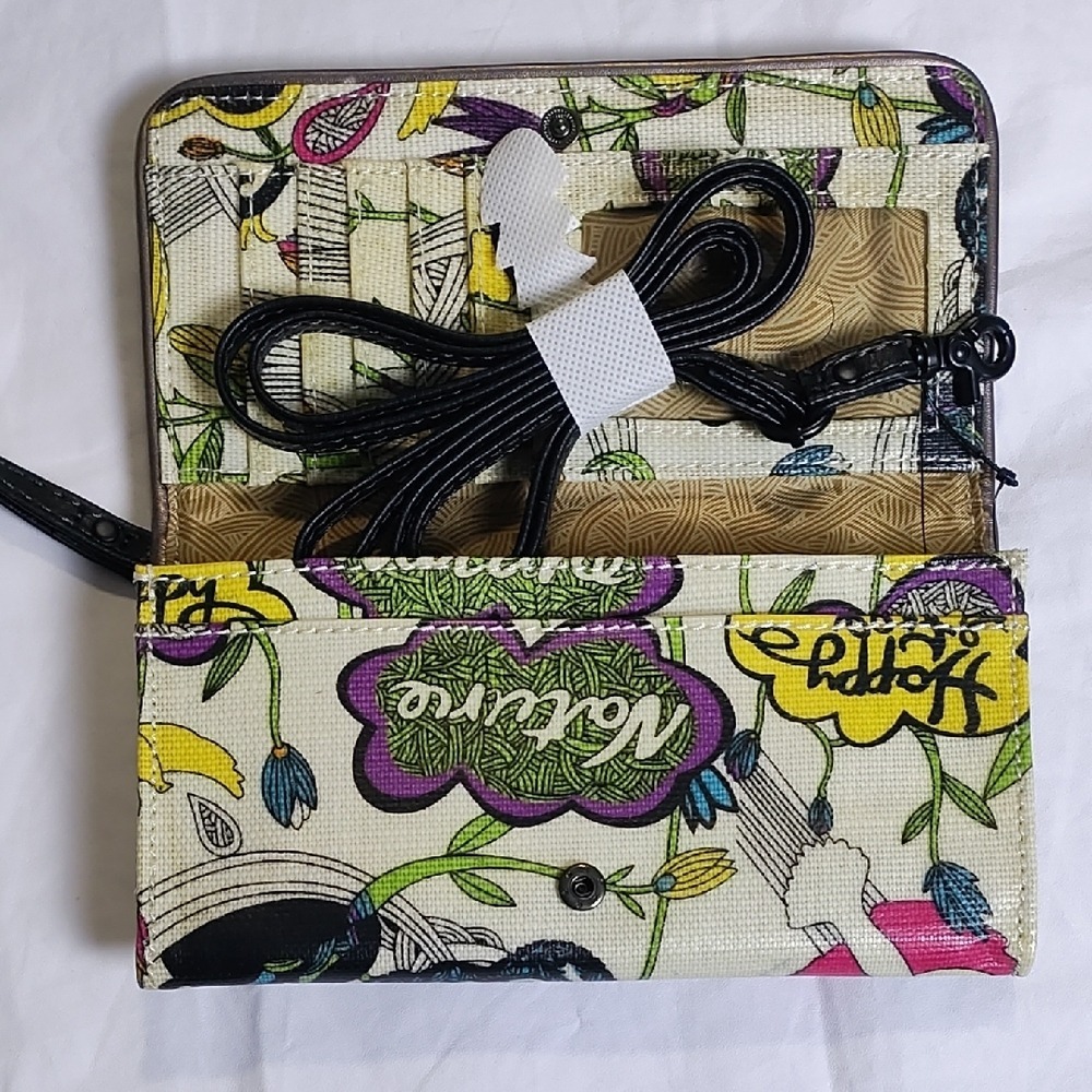 Sakroots Floral Clutch Vibrant Canvas‎ Wristlet New